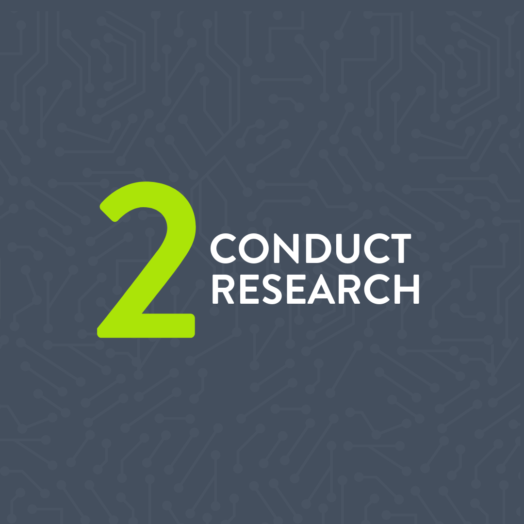 Conduct Research Conduct Research Graphic