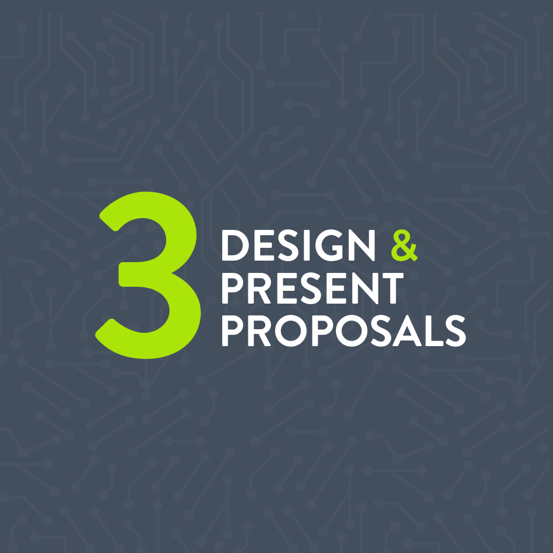 Design and Present Proposals Design and Present Proposals Graphic