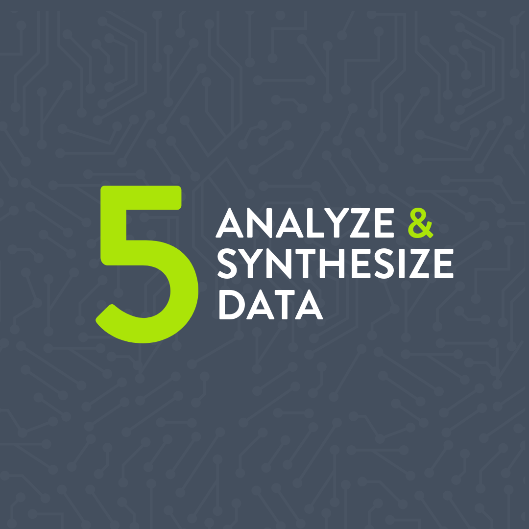Analyze and Synthesize Data Graphic