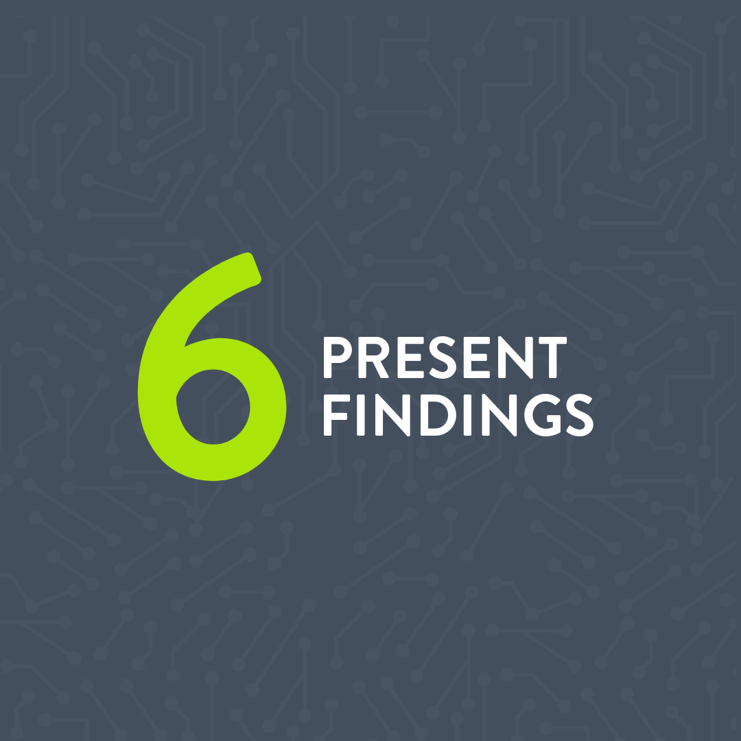 Present Findings Graphic